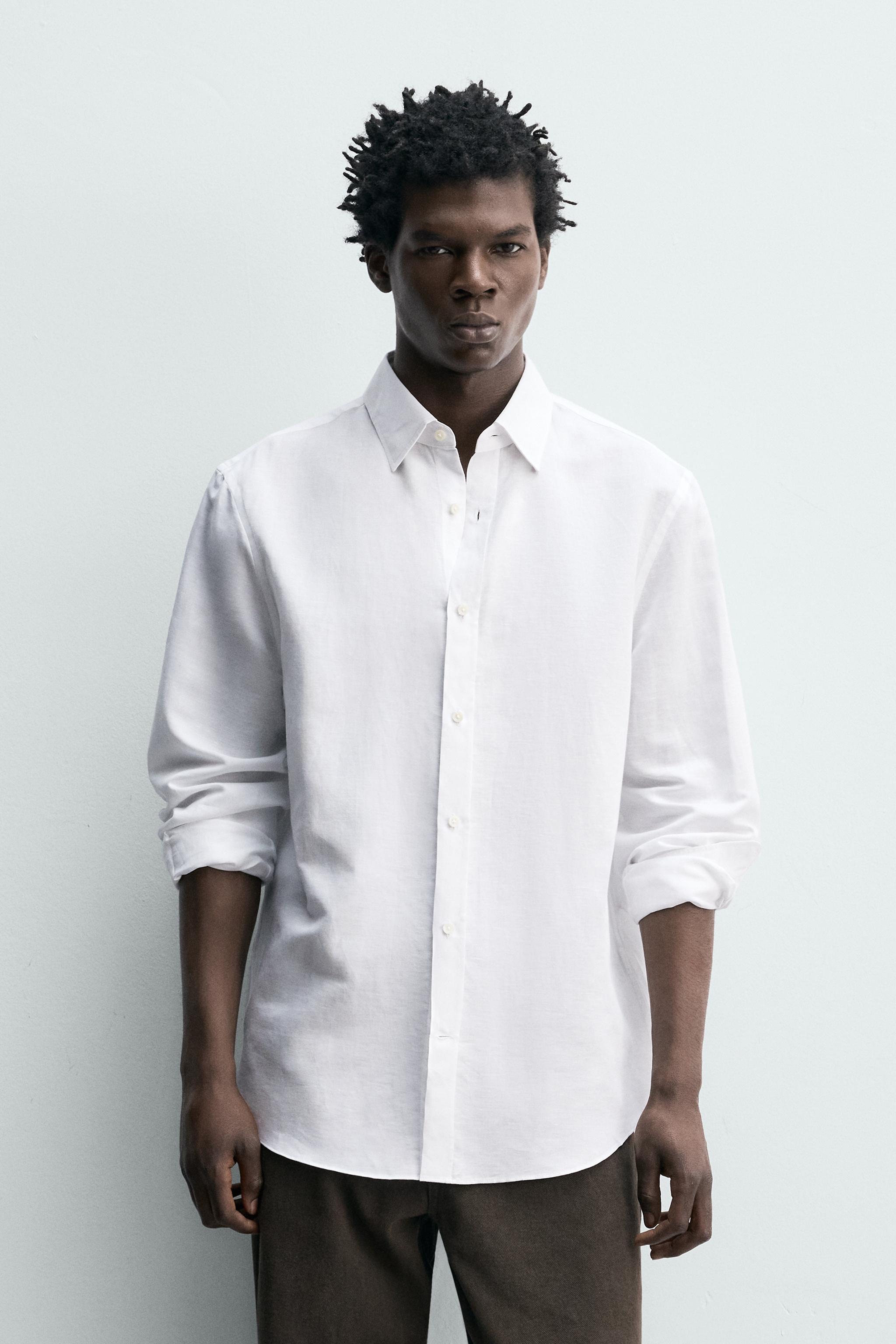 CHEMISE REGULAR FIT COTON-LIN